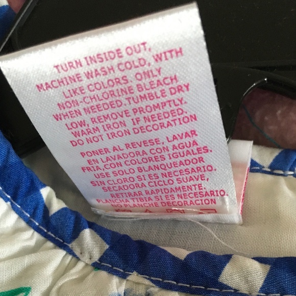 Nannette Girl Blue/White Floral Poly/Cotton Petticoat Flatter Sleeve Dress sz 5. - Picture 4 of 5